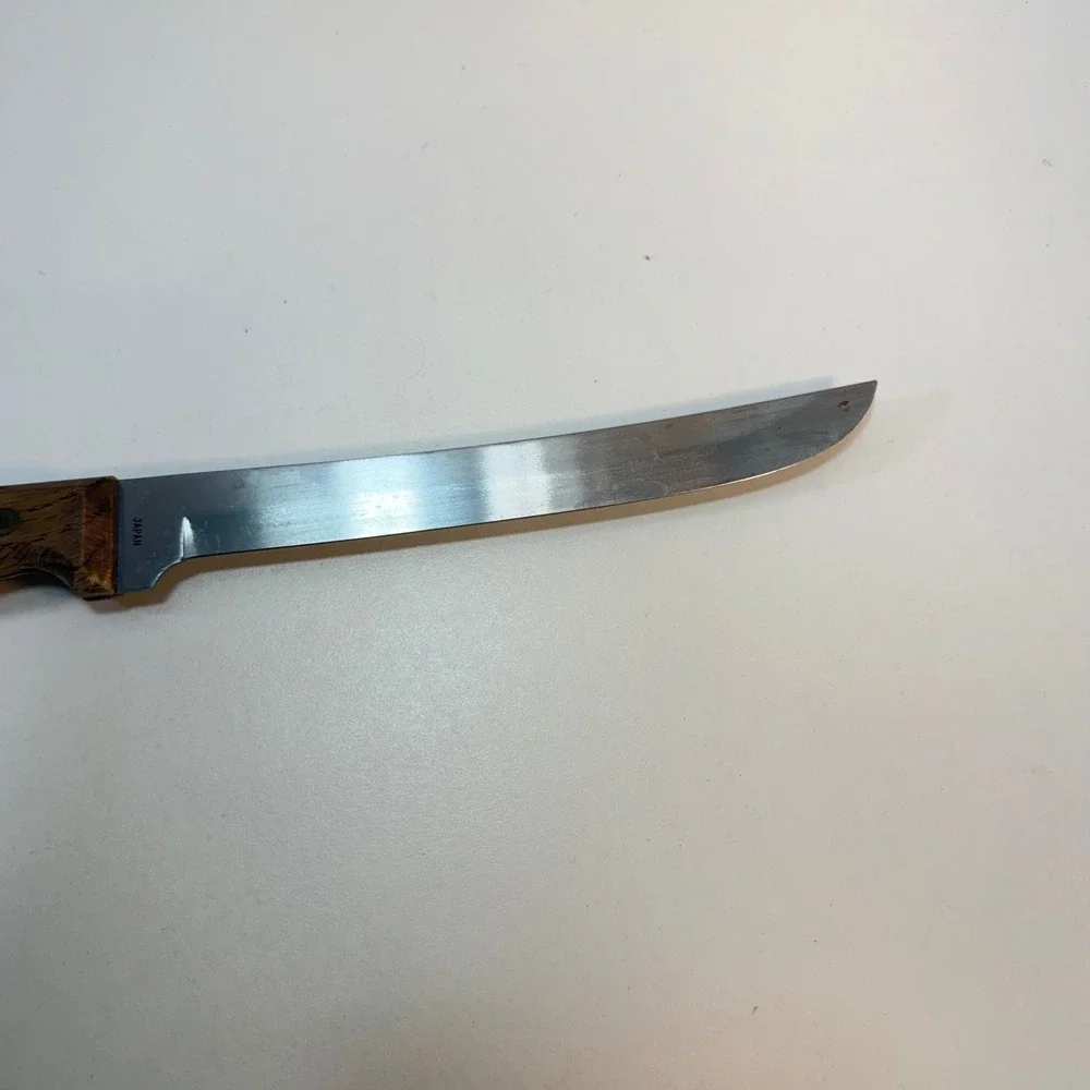 Carvel Hall Slicer Knife Molybdenum Steel Wood Handle 8 Inch Blade Japan